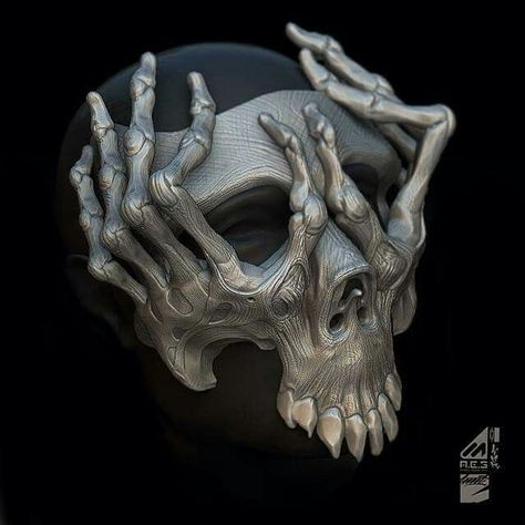 Skull Mask, 다크 판타지, Cool Masks, Masks Art, Masks Masquerade, 판타지 아트, 영감을 주는 캐릭터, Skull Art, Creature Design