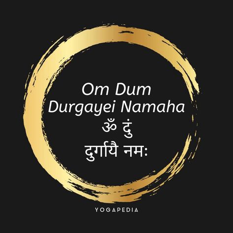 What is Om Dum Durgayei Namaha? - Definition from Yogapedia Meditation Mantras Sanskrit, Mantras Sanskrit, Beauty Mantra, Durga Mata, Durga Mantra, Mantra Tattoo, Childhood Photography, Sanskrit Language, Sanskrit Mantra