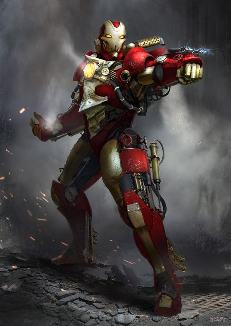 #Iron #Man #Fan #Art. (Steampunk Iron Man) By: Mac-tire. (THE * 5 * STÅR * ÅWARD * OF: * AW YEAH, IT'S MAJOR ÅWESOMENESS!!!™)[THANK Ü 4 PINNING!!!<·><]<©>ÅÅÅ+(OB4E) Steampunk Suit, Steampunk Iron Man, Steampunk Artwork, Iron Man Wallpaper, Iron Man Art, Iron Man Suit, Iron Man Armor, Iron Man Tony Stark, Marvel Images