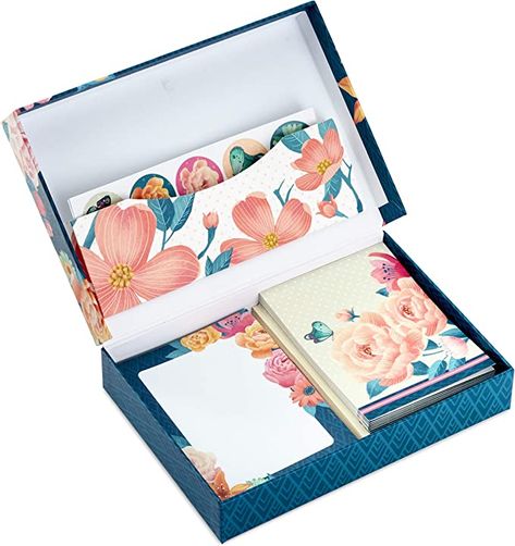 Writing Sheets, Stationary Box, Floral Stationery, Stationery Essentials, Beautiful Stationery, Stationary School, Stationary Set, Stationery Organization, Cards With Envelopes