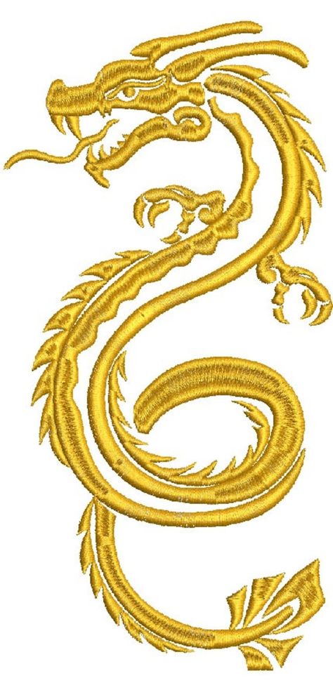 oriental dragon  Machine Embroidery design - this is not a real product, These are digital machine embroidery files which need an embroidery machine to stitch out.  Instant download includes the following sizes and formats only. Please confirm that the sizes and formats are compatible with your machine before your purchase. sizes: 275 mm x 155 mm / 11 inch x 6.2 inch / 43500 stc 175 mm x 100 mm / 7 inch x 4 inch / 22800 stc ------------------------------------------------------------------------- available formats : DST, EXP, XXX, ART,PES, HUS, JEF, JEF+ SEW, VP3 VIP -------------------------------------------------------------------------- for any questions please contact me - Due to the nature of instant download listings, refunds are NOT available (Please read each listing carefully pri Gold Work Embroidery, Japanese Drawings, Chinese Year, Embroidery Gifts, Dragon Pattern, Digimon Adventure, Year Of The Dragon, Gold Work, Gold Embroidery