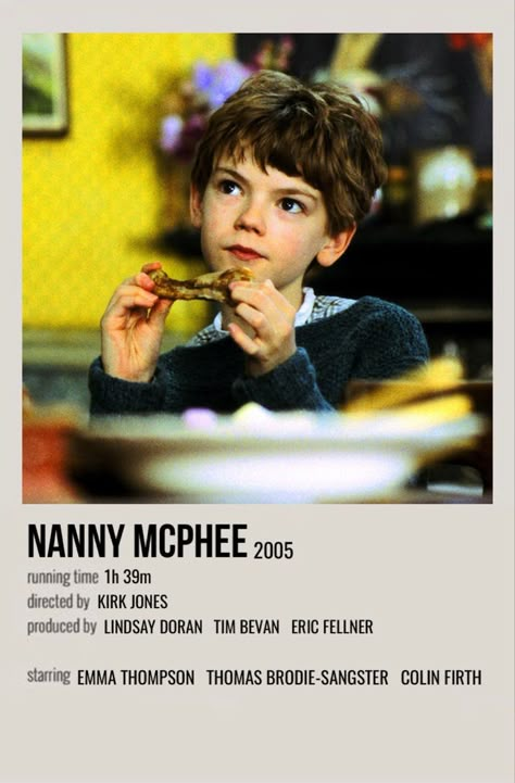 Simon Brown Nanny Mcphee, Movie Polaroid Posters, Polaroid Movie Poster, Nanny Mcphee, Movies To Watch Teenagers, Most Paused Movie Scenes, Pause Button, Girly Movies, Polaroid Posters