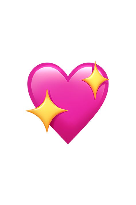 The 💖 Sparkling Heart emoji appears as a pink heart with a sparkling effect. The sparkles are depicted as small white stars that surround the heart, giving it a magical and enchanting appearance. The heart itself is a bright shade of pink, which adds to the overall cheerful and joyful vibe of the emoji. Emoji Png Hd, Heart Emoji Png, Background Hd Png, Iphone Png, Apple Emojis, Sparkle Emoji, Emoji Stickers Iphone, Star Emoji, Emoji Png