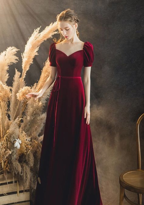 Burgundy Color Dress, Cocktail Dress Evening, Cheap Prom Dresses Online, Velvet Dress Long, Velvet Prom Dress, Velvet Cocktail Dress, Bodycon Cocktail Dress, Red Plum, Vintage Black Dress