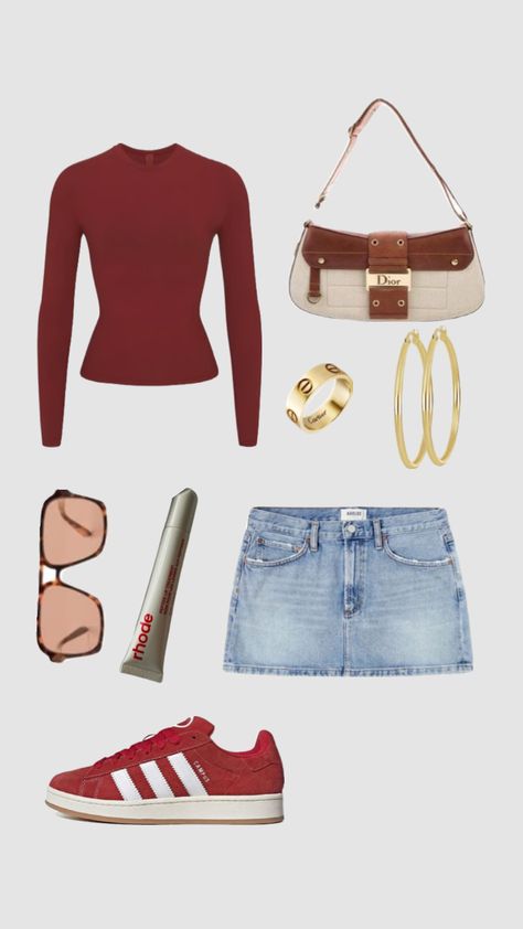 #outfitinspo Vida Aesthetic, Casual Spring Outfits, Outfit Collages, Tailgate Outfit, Downtown Outfits, Stockholm Fashion, Cute Everyday Outfits, Casual Spring, Summer Fashion Outfits