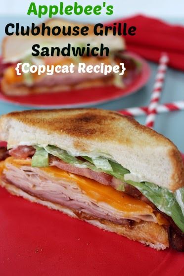 Copycat Sandwich, Clubhouse Sandwich, Grill Sandwich, Sandwich Lunch, Turkey Ham, Copycat Restaurant Recipes, Grilled Sandwich, Club Sandwich, Turkey Bacon