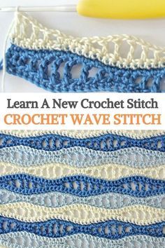 Crochet Wave Stitch, Wave Stitch, Poncho Crochet, Mode Crochet, Crochet Design Pattern, Crochet Stitches For Beginners, Haken Baby, Stitch Crochet, Crochet Fashion Patterns