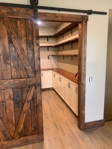 Barn door pantry