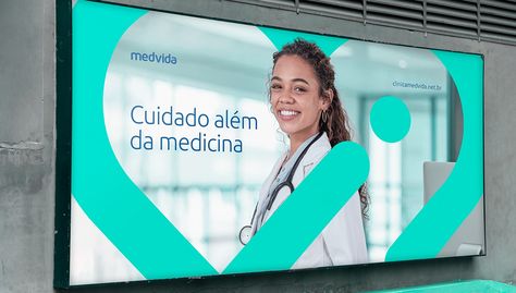 Brand Identity - MedVida :: Behance Hospital Brand Identity, Medical Brand Identity Design, Hospital Branding Design, Medical Brand Identity, Dental Campaign, Hospital Branding, Medical Ads, Healthcare Inspiration, Medical Identity