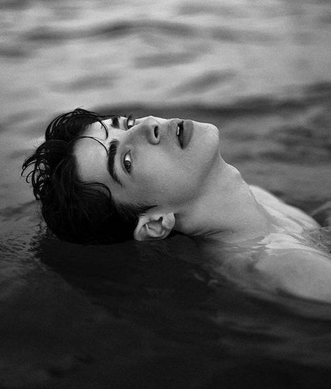 The Sky, A Man, Black And White, Water, Photography, White, Black