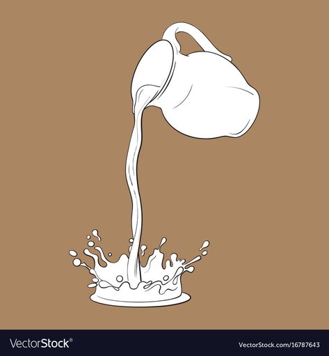 Hand Pouring Water Drawing, Pouring Liquid Drawing, Pitcher Pouring Water Drawing, Pouring Water Drawing Reference, Hands Pouring Water Drawing, Cup Pouring Water Drawing, Pouring Tea Pose Reference, Liquid Splash Illustration, Pouring Water Illustration