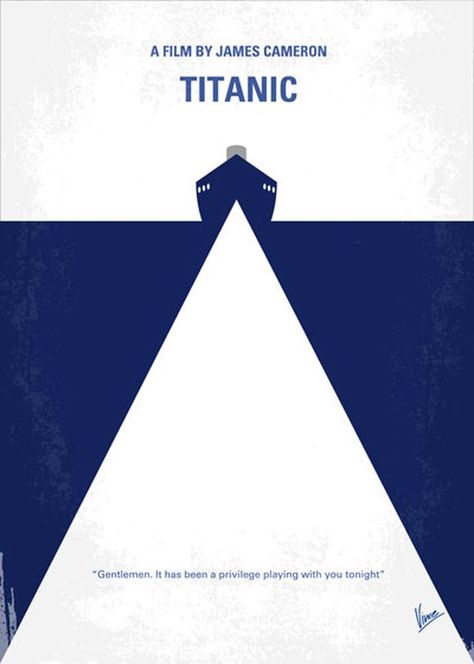 Titanic Movie Poster, Titanic Poster, Poster Grafico, Minimalist Poster Design, Poster Graphics, Titanic Movie, Minimalist Movie Poster, Minimal Movie Posters, Movie Posters Design