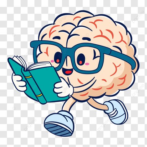 a cute brain character is studying hard vector cute brains brain studying png Brain Png Icon, Cartoon Brain Drawing, Cereal Design, Brain Character, Brain Template, Brain Png, Brain Twister, Studying Hard, Brain Vector