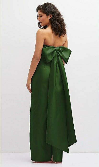 Strapless Draped Bodice Column Bridesmaid Dress With Oversized Bow In Celtic | The Dessy Group Different Dress Designs, Strapless Column Dress, Bold Color Bridesmaid Dresses, Structured Bridesmaids Dresses, Unique Bridesmaids Dresses, Chartreuse Bridesmaids Dresses, Formal Wedding Guest Dress Long, Quince Party Outfits Guest, Dress With Bow In The Back