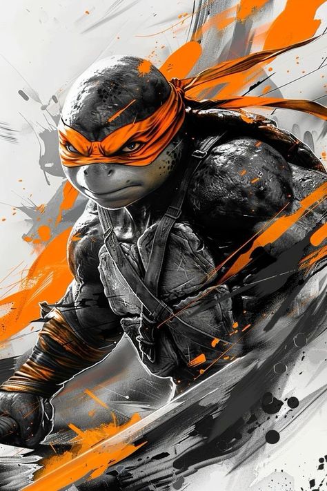 BEST WALLPAPERS Check more at https://blogdoarmindo.com.br/best-wallpapers/ Tmnt Michelangelo, Steampunk Diy Crafts, Colorful Skull Art, Turtle Wallpaper, Disney Horror, Tmnt Characters, Marvel And Dc Characters, Dc Comics Wallpaper, Batman Poster