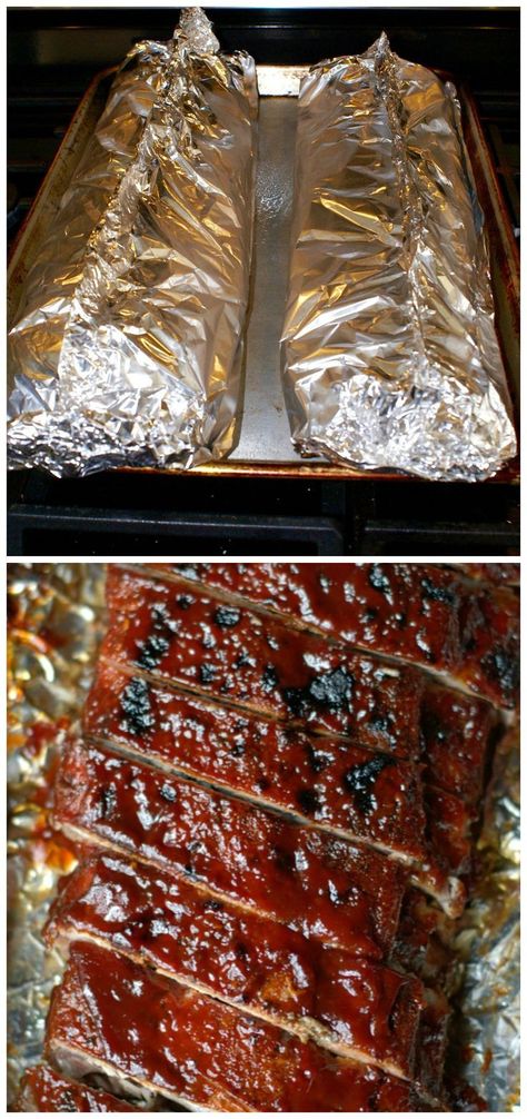 Easiest Recipes Ever, Baked Ribs Recipe, Baked Bbq Ribs, Ribs In Oven, Oven Baked Ribs, Easiest Recipes, Pot Food, Baked Ribs, Barbecue Ribs