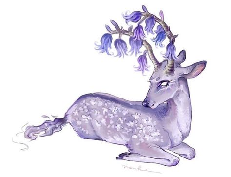 Fantasy drawings, Alien concept art, Mythical creatures art Cute Mythical Creatures Drawings, Plant Animal Hybrid, Art Mythical Creatures, Animals Mythical, Fantasy Deer, Mythical Creatures Drawings, Art Alien, Hybrid Art, Mythical Creatures Fantasy