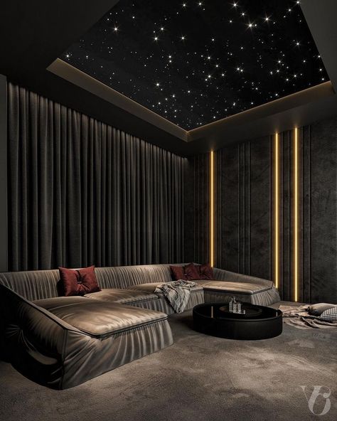 Home Theater Ideas Luxury, Modern Theater Room, Cinema Room Design, Home Theater Ideas, Home Theater Room Design, Theater Room Design, Karaoke Room, Cinema Design, Theatre Interior