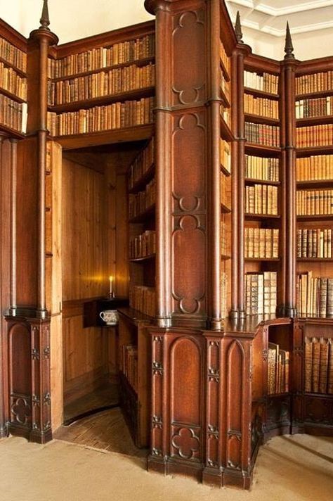 Dream Library, Dold Dörr, Lots Of Books, Secret Passages, Secret Passageways, Bookcase Door, Beautiful Library, Old Library, Library Shelves