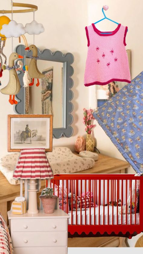 Circus Nursery Theme, Vintage Circus Nursery, Violet Room, Eclectic Nursery, Bright Nursery, Vintage Kids Room, Kids Rooms Inspo, Whimsical Nursery, Fun Nursery