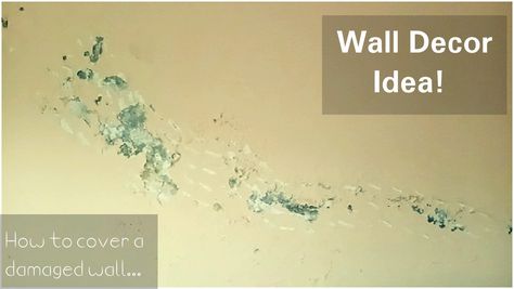 Damp wall is the issue of damaged wall... Lets see, how i hide it :) How To Hide Cracks In Walls, How To Hide Uneven Walls, Cracked Wall, Lets See, Old Wall, Home Decorating Ideas, Plaster Walls, Wall Covering, Home Decorating