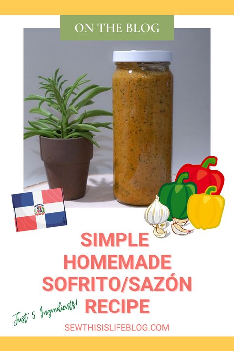 Homemade Sofrito Recipe Puerto Rico, Sofrito Recipe Dominican, Sazon Recipe, How To Make Sofrito, Homemade Sofrito, Spanish Menu, Sofrito Recipe, Burger Meat, How To Cook Burgers