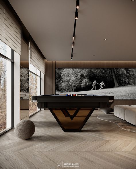 BOWLING ROOM :: Behance Luxury Game Room Design, Billard Aesthetic, Modern Billiard Room, Party Room Ideas, Luxury Billiard Room, Luxury Gaming Room, Bowling Room, Basement Luxury, Kylie House