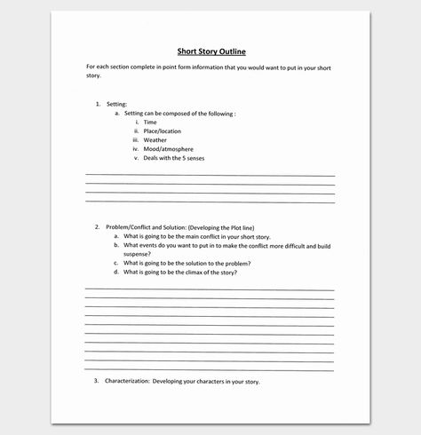 Sample Short Story Outline PDF Format Story Format, Story Writing Format, Story Outline Template, Novel Writing Outline, Story Outline, College Essay Examples, Writing Outline, Plot Outline, Book Outline