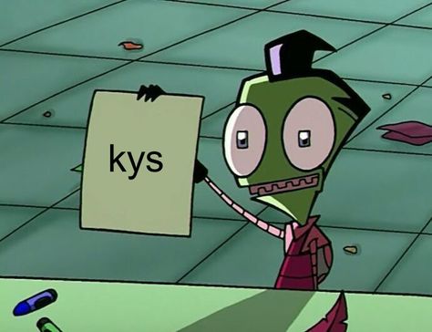 Invader Zim Screencap, Invader Zim Characters, Scene Core, Scene Kids, Invader Zim, Good Cartoons, Silly Images, I Have No Friends, Cartoon Shows