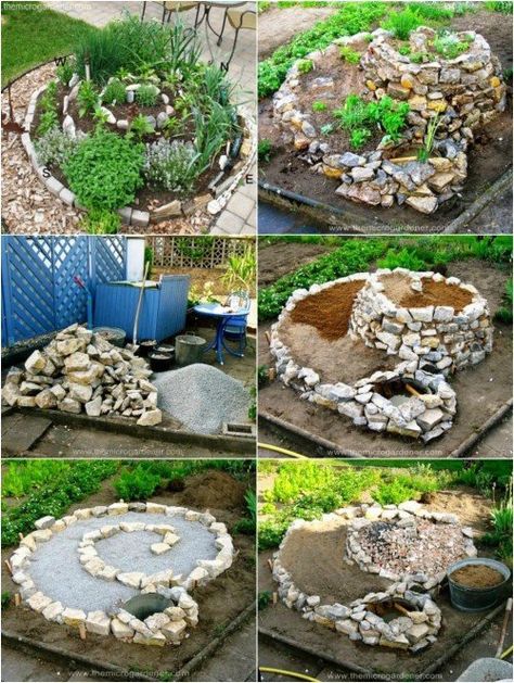 Forget the dried herbs – this is all about freshness! Herb Spiral, Spiral Garden, Outdoor Herb Garden, Diy Herb Garden, Herb Garden Design, Herb Gardens, Vertical Herb Garden, Witch Garden, Planting Plan