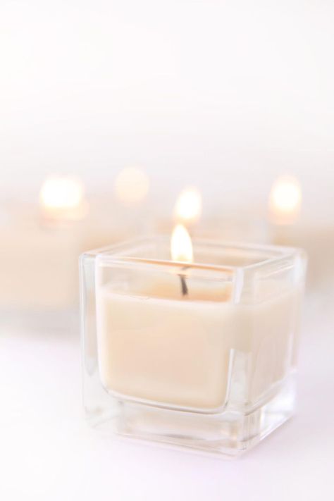 House Cleansing, Natural Beeswax Candles, Caramel Latte, Vanilla Candle, Tealight Candles, Vanilla Cream, French Vanilla, White Candles, Beeswax Candles