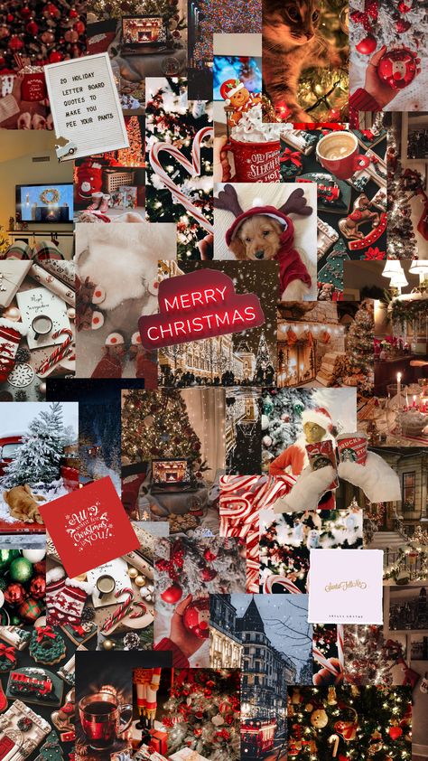 Christmas collage Christmas Collage Iphone Wallpaper, Christmas Lockscreen Collage, Christmas Wallpapers Aesthetic Collage, Cute Christmas Wallpapers Aesthetic Red, Christmas Wallpapers Collages, Xmas Wallpaper Collage, Christmas Iphone Wallpaper Collage, December Aesthetic Collage, Christmas Lockscreen Aesthetic Collage