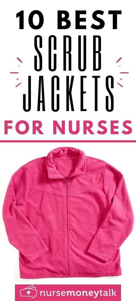 Need a scrub jacket? Here are 10 of the best scrub jackets for nurses! #nursegear #nurseproducts #nursescrubs Scrub Jacket Outfits, Work Scrubs Outfit, Best Scrubs Uniform For Women, Cute Nursing Outfits Scrubs, How To Style Scrubs, Winter Scrubs Outfit, Cute Scrubs Outfits, Long Term Care Nursing, Scrub Outfits