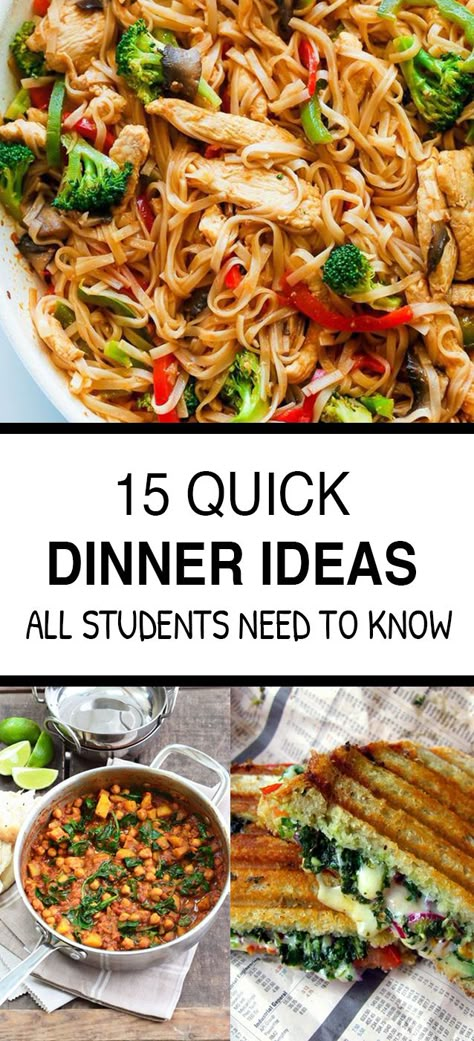 Cheap Student Meals, Easy Student Meals, Student Meals, College Dinners, University Food, Quick Dinner Ideas, Dorm Food, Dinner Quick, Student Recipes