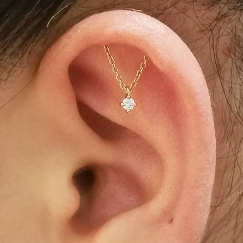 Tash Helix Piercing, Backbone Tattoo Women, Tash Piercing, Vertical Helix Piercing, Minimalist Ear Piercings, The Healing Process, Helix Piercing Jewelry, Cool Ear Piercings, Pretty Ear Piercings