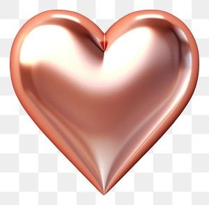 Glowing Jewelry, Y2k Stickers, Png Heart, Heart 3d, 3d Heart, Rose Gold Heart, 3d Render, Pink Pink, Gold Heart