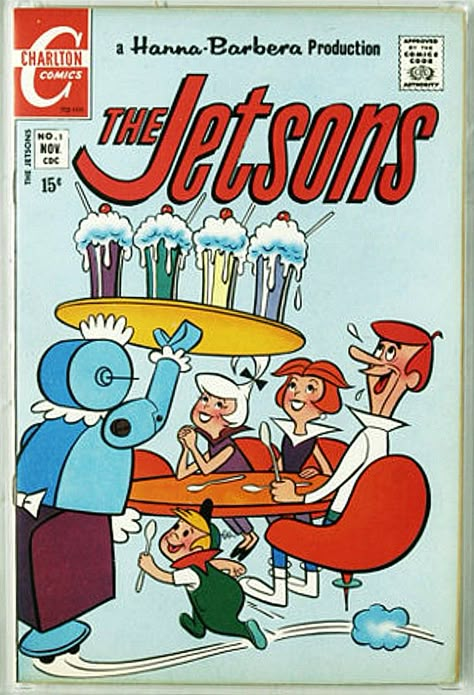 The Jetsons Aesthetic, Jetsons Aesthetic, Jetsons Cartoon, George Jetson, Charlton Comics, Silver Age Comics, The Jetsons, The Flintstones, Retro Space