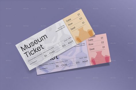 Gray Minimalist Museum Ticket Minimalist Museum, Museum Ticket, Museum Branding, Gray Minimalist, Museum Tickets, Cultural Centre, Ticket Template, Bon Appetite, Poster Designs