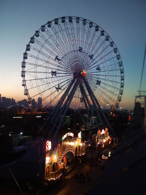 Texas State Fair- Loved going here, just made october that much better! The crazy food, the texas-shaped nachos, the farm animals, the car shows, the rides, the cool weather! Texas State Fair Aesthetic, Dallas Landmarks, Texas Fair, Fair Aesthetic, Texas State Fair, Crazy Food, Fair Rides, Ferris Wheels, Texas Places