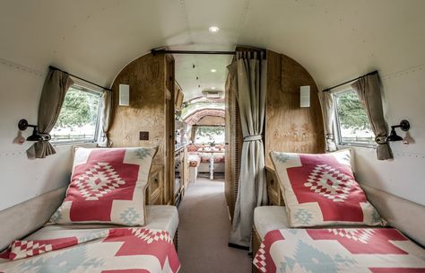 Live the Airstream Life Vicariously With a New Book That Celebrates the Timeless Trailers - Photo 10 of 20 - Dwell Rustic Camper Remodel, Rustic Camper, Travel Trailer Interior, Airstream Living, Airstream Campers, Airstream Remodel, Airstream Interior, Airstream Renovation, Kombi Home