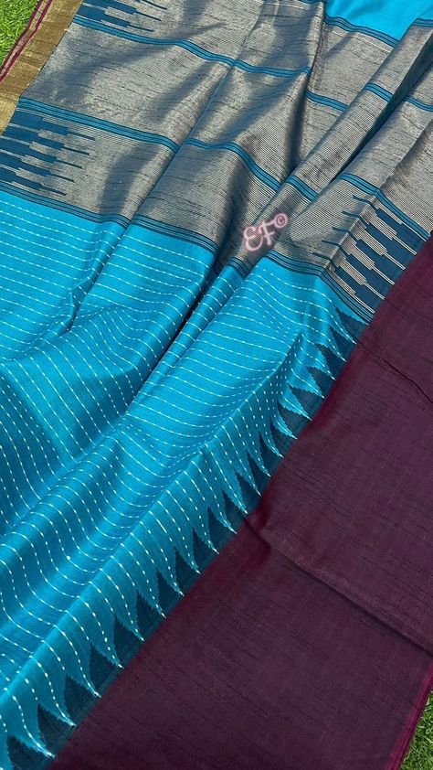 Khadi Silk Saree, Khadi Saree, Blouse Price, Wear Saree, Saree Collection, Office Wear, News Design, Silk Saree, Pure Silk