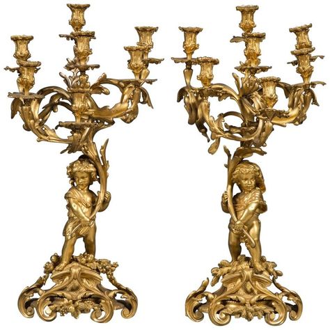 Candle Holders Gold, Candelabra Vintage, Glam Candles, Gold Candlesticks, Cozy Glam, Silver Candelabra, Rococo Art, Crystal Candelabra, Modern Candle