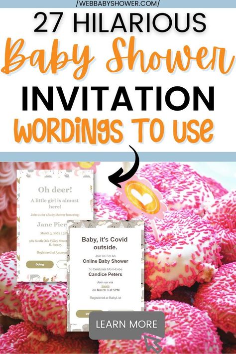 Love funny baby shower invitations? If you're looking for unique baby shower invitation wordings to make your baby celebration stand out, be sure to check out these 27 funny baby shower invitation examples! Baby Shower Online Invitations Paperless Post, Home Made Baby Shower Invitations, Fun Baby Shower Invitations, Funny Baby Shower Invites, Co Ed Baby Shower Invitations, Funny Baby Shower Themes, Diy Baby Shower Invitations, Baby Shower Invitation Ideas, Baby Shower Invitation Message