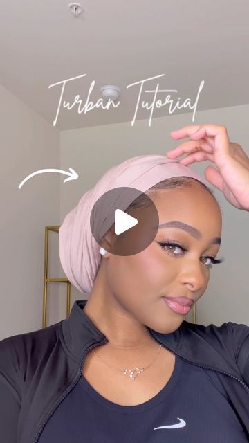 Hair Turban Styles, Turban Tutorial Head Wraps, How To Wrap A Headscarf, Hijab Wrapping Styles, Head Wrap Ideas, Turban Hijab Tutorial, Head Wrap Outfit, Hijabi Turban, Scarf Head Wrap Tutorial