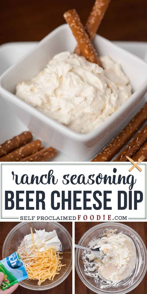 Beer Cheese Ranch Dip, Beer Cheese Dip For Pretzels Cold, Dip For Beer Bread Easy Recipes, Beer Dip Recipe With Cream Cheese, Dips To Go With Beer Bread, Easy Dips For Camping, Beer Bread Dip Recipe, Ranch Beer Cheese Dip, Chilled Dips