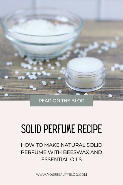 Natural Solid Perfume Recipe With Essential Oils Diy Solid Perfume, Perfume Last Longer, Natural Perfume Recipes, Solid Perfume Diy, Diy Perfume Recipes, Solid Perfume Recipes, Essential Oil Perfumes Recipes, Skincare Diy, Perfume Recipes