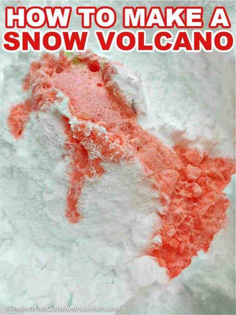 Have fun in the snow making a snow volcano! Just a few ingredients that you probably have on hand already is all that is needed to make a volcano in the snow. Snow Volcano, Snow Science, Make A Volcano, Winter Craft Ideas, Volcano Projects, Making A Volcano, Snow Making, Fun In The Snow, Snow Activities