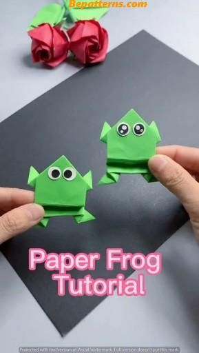 Craft Room Storage Solutions: Maximize Space and Creativity Frog Origami, Frog Tutorial, Paper Frog, Easy Origami For Kids, Origami Frog, Jumping Frog, Kids Origami, Crafts Origami, Frog Crafts