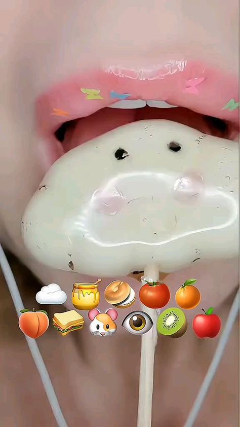 Eating food emoji asmr on Tiktok Food Emoji, Emoji Food, Slime Asmr Food, Funny Stickman, Satisfying Eats, Slime Crunchy, Food Vids, Eating Food, Slime Asmr