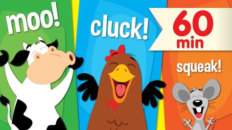 It's all of our favorite Animal Sounds Songs + More in an hour long video collection! From Super Simple Learning.  #prek #kindergarten #animals Farm Songs, Learning Songs, Farm Theme Preschool, Simple Songs, Farm Unit, Super Simple Songs, Sound Song, Songs For Kids, Baby Songs